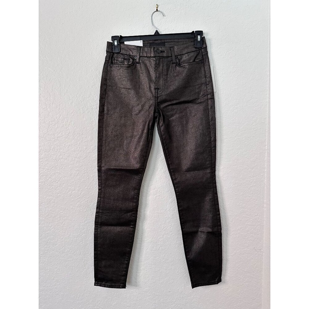 7 For All Mankind Women's Super Ankle Skinny Jeans‎ Size 28 Black Denim NWT
